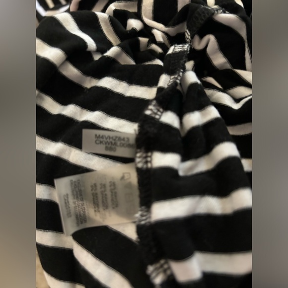 Calvin Klein black and white striped top - Picture 6 of 6